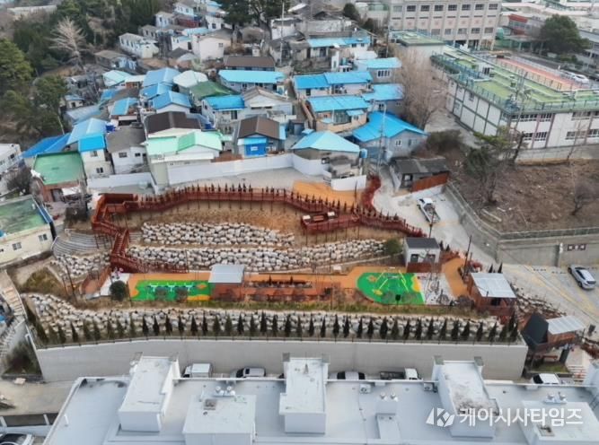 오래된 무허가 주택지, 해솔어린이공원으로 새 단장(조성후).