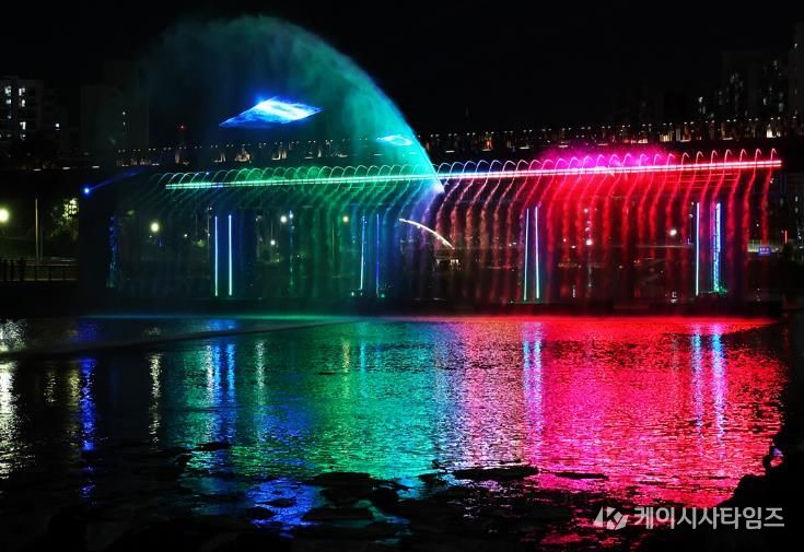 경춘철교 음악분수