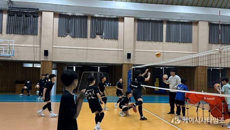 학교운동부 동계 강화 훈련 모습