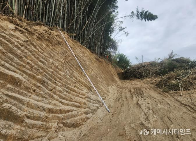 군계획도로 개설 현장 사진
