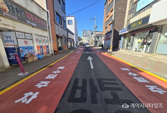 주정차 홀짝제 노면표시 및 안내표지판 설치