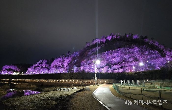 진주시, ‘새벼리 야간 경관조명 새단장’ 운영 재개