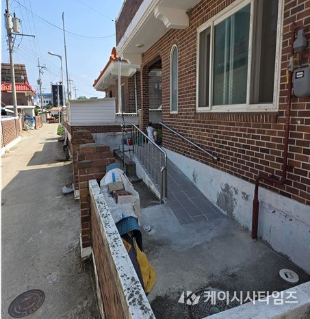 옹진군 경사로 타일공사