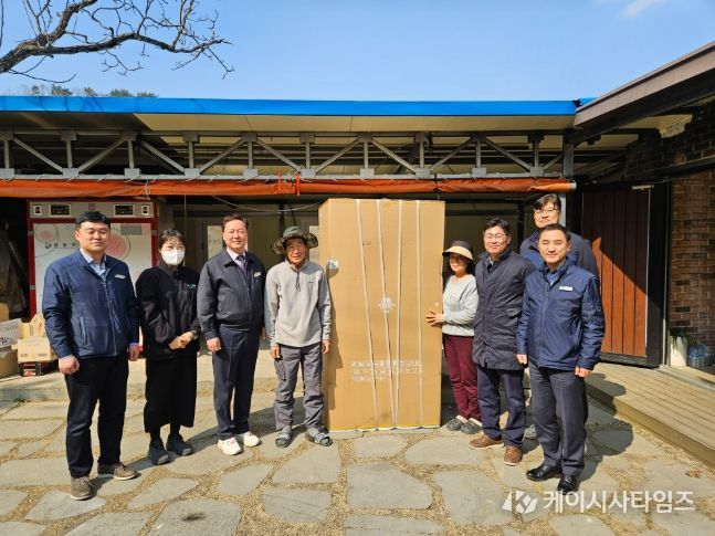 상촌면 화재가구 지원