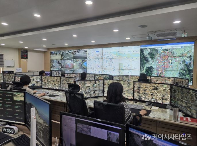 상주시 CCTV통합관제센터 관제요원 상주경찰서장 감사장 수여