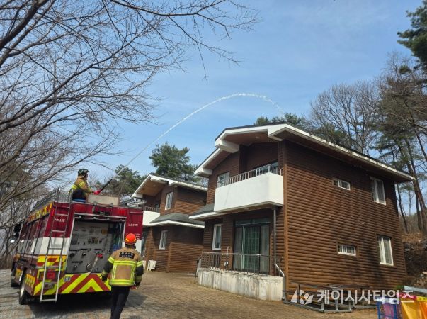 충주시시설관리공단 문성휴양림 소방훈련