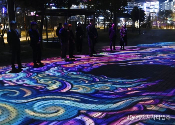 유가읍 중앙공원 미디어아트