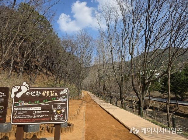 미선향 황톳길 전경