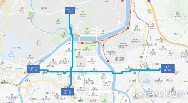 버스전용차로 단속유예 구간