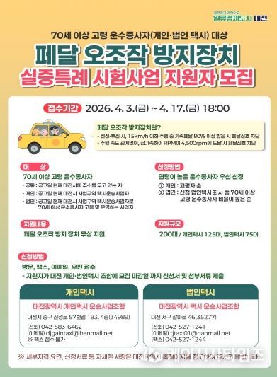 고령 운전자 급발진 사고 예방 나선다