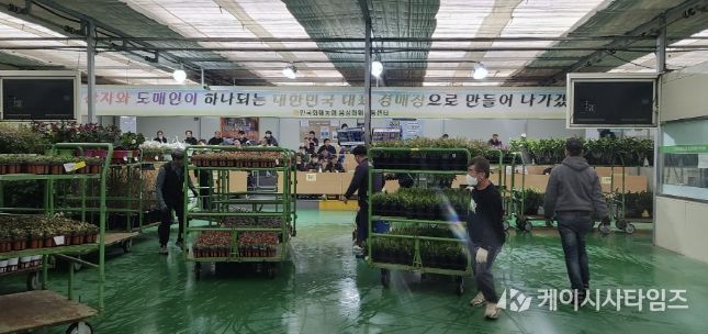 음성화훼유통센터 누적 경매 실적 2000억원 달성