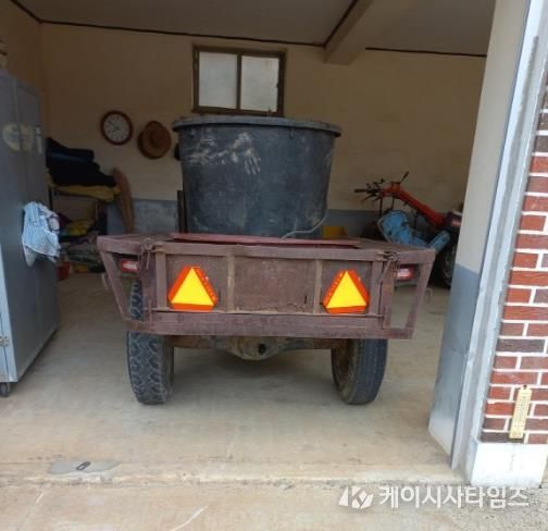 농업기계 안전사고 예방 경고판