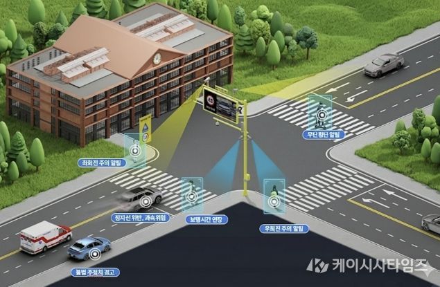 생성형 AI 횡단보도 설치 예시 사진