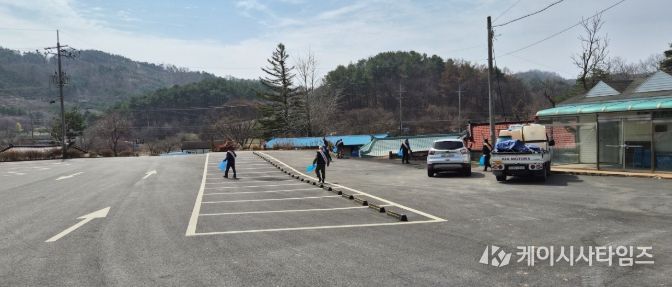 금산군월남전참전자회 산불예방 캠페인 및 환경 정화 모습