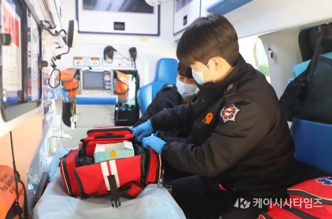 응급구조사 2급 양성반 구급차 동승실습